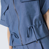 EllyCC Vest - Dusty Blue - Co'couture