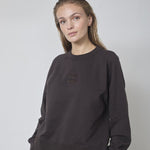 ErisCC Emb Sweat - Dark Brown - Co'couture