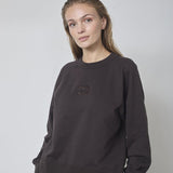 ErisCC Emb Sweat - Dark Brown - Co'couture