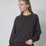 ErisCC Emb Sweat - Dark Brown - Co'couture