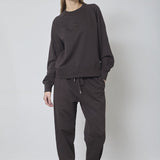 ErisCC Emb Sweat - Dark Brown - Co'couture