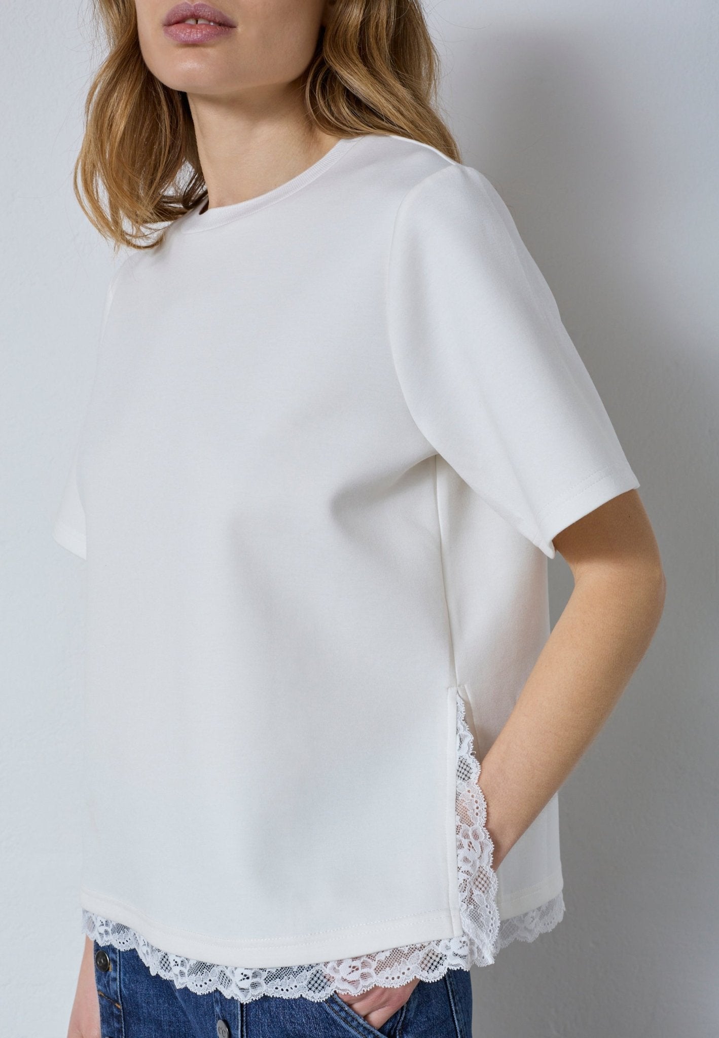 EviCC Lace Tee - White - Co'couture