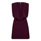 FalconCC Pleat Mini Dress - Plum - Co'couture