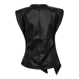 GittCC Pleat Top - Black - Co'couture