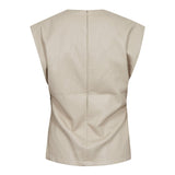 GittCC Pleat Top - Bone - Co'couture