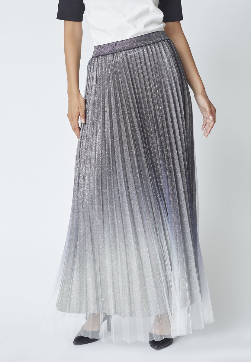 GlitterCC Plissé Skirt - Silver - Co'couture