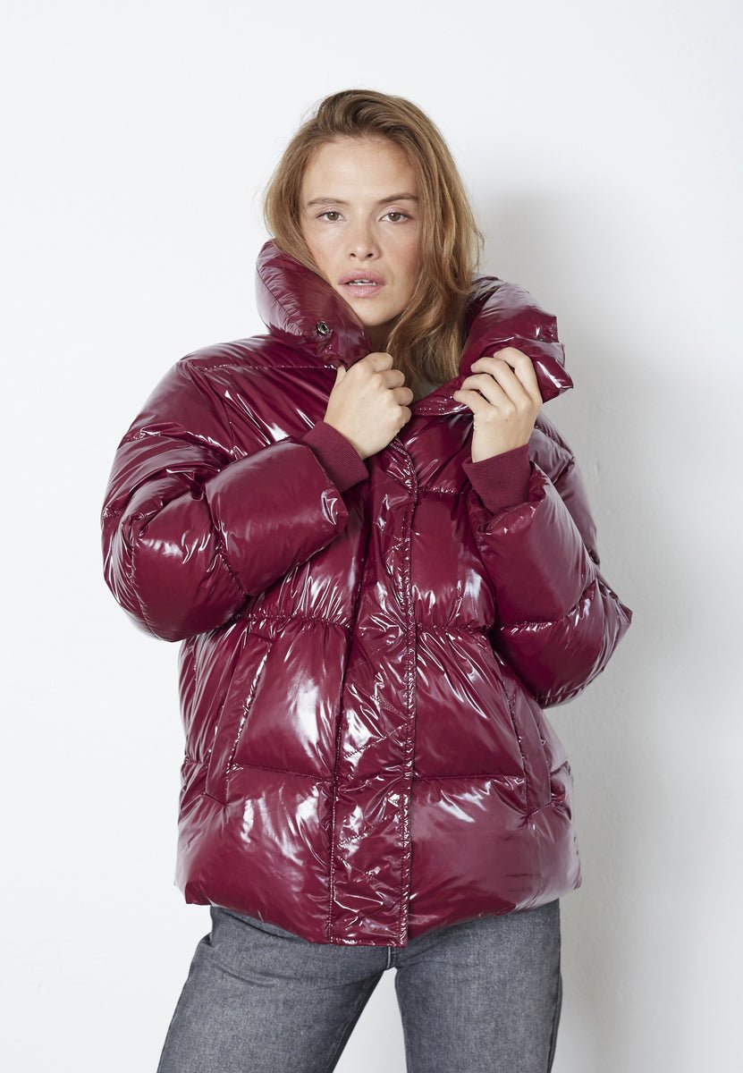 GlossyCC Puffer Jacket - Plum - Co'couture
