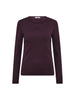 GrannyCC Embroidery LS Tee - Plum