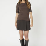 GrannyCC Embroidery SS Tee - Mocca - Co'couture