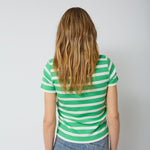 GrannyCC Gathering Stripe Tee - Off - White Green - Co'couture