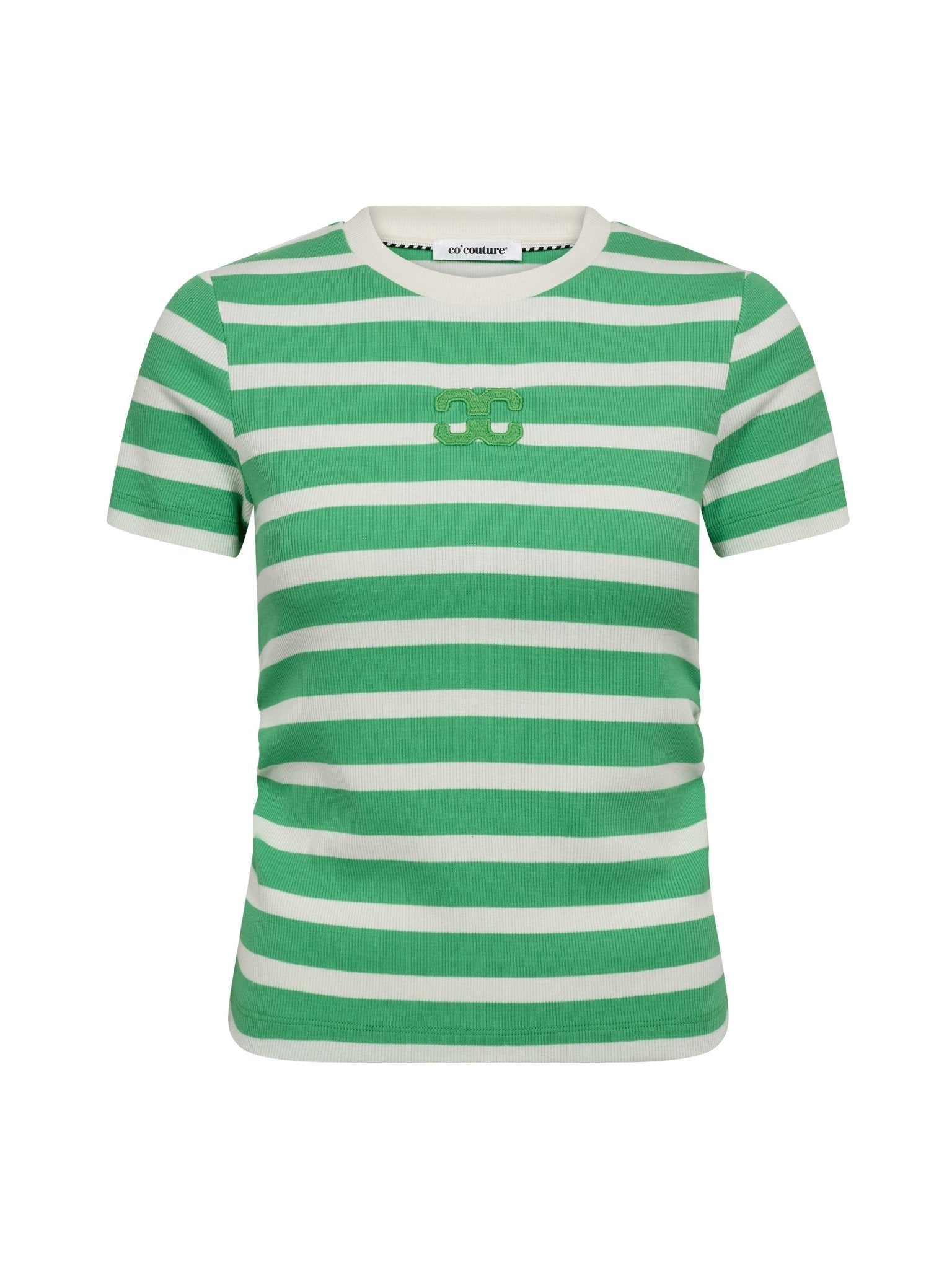 GrannyCC Gathering Stripe Tee - Off - White Green - Co'couture