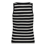 GrannyCC Rib Emb. Tank Top - OffWhite - Black - Co'couture