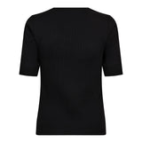 GrannyCC Rib SS V - Tee - Black - Co'couture