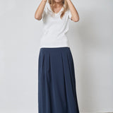 GrannyCC Rib SS V - Tee - Off white - Co'couture