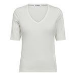 GrannyCC Rib SS V - Tee - Off white - Co'couture
