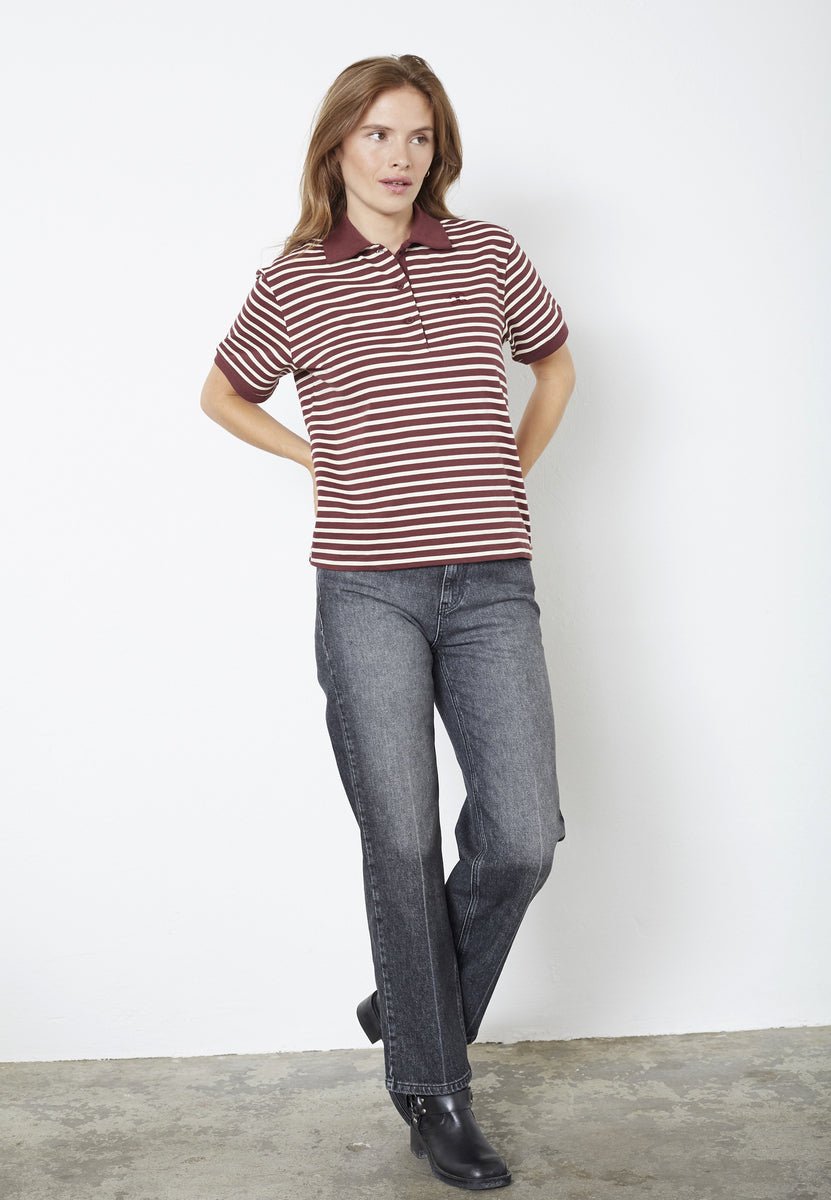 HayesCC Polo SS Tee - Winered - Co'couture