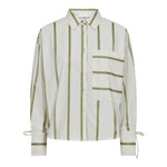 IdieCC Stripe Shirt - Off - White Green - Co'couture