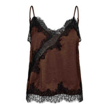 IdunCC Lace Top - Dark Brown - Co'couture