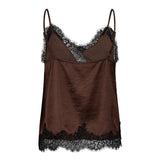 IdunCC Lace Top - Dark Brown - Co'couture