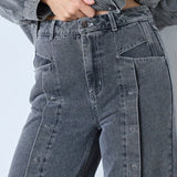 KellanCC Button Jeans - Mid Grey - Co'couture