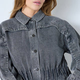 KellanCC Denim Jacket - Mid Grey - Co'couture