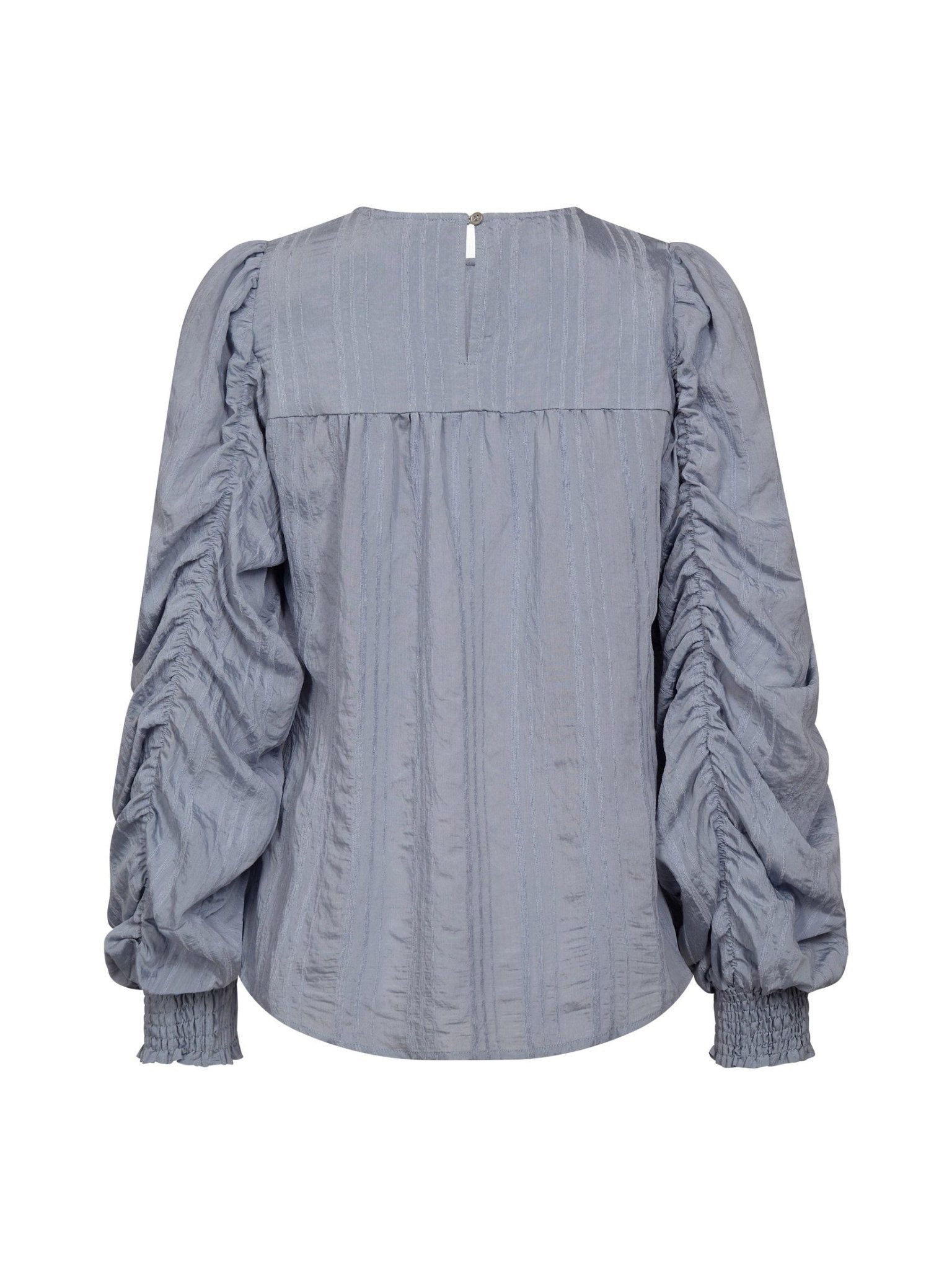 KesiCC Drape Sleeve Blouse - Pale Blue - Co'couture