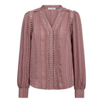 KesiCC Lace V - Shirt - Old Rose - Co'couture