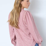 KesiCC Lace V - Shirt - Old Rose - Co'couture