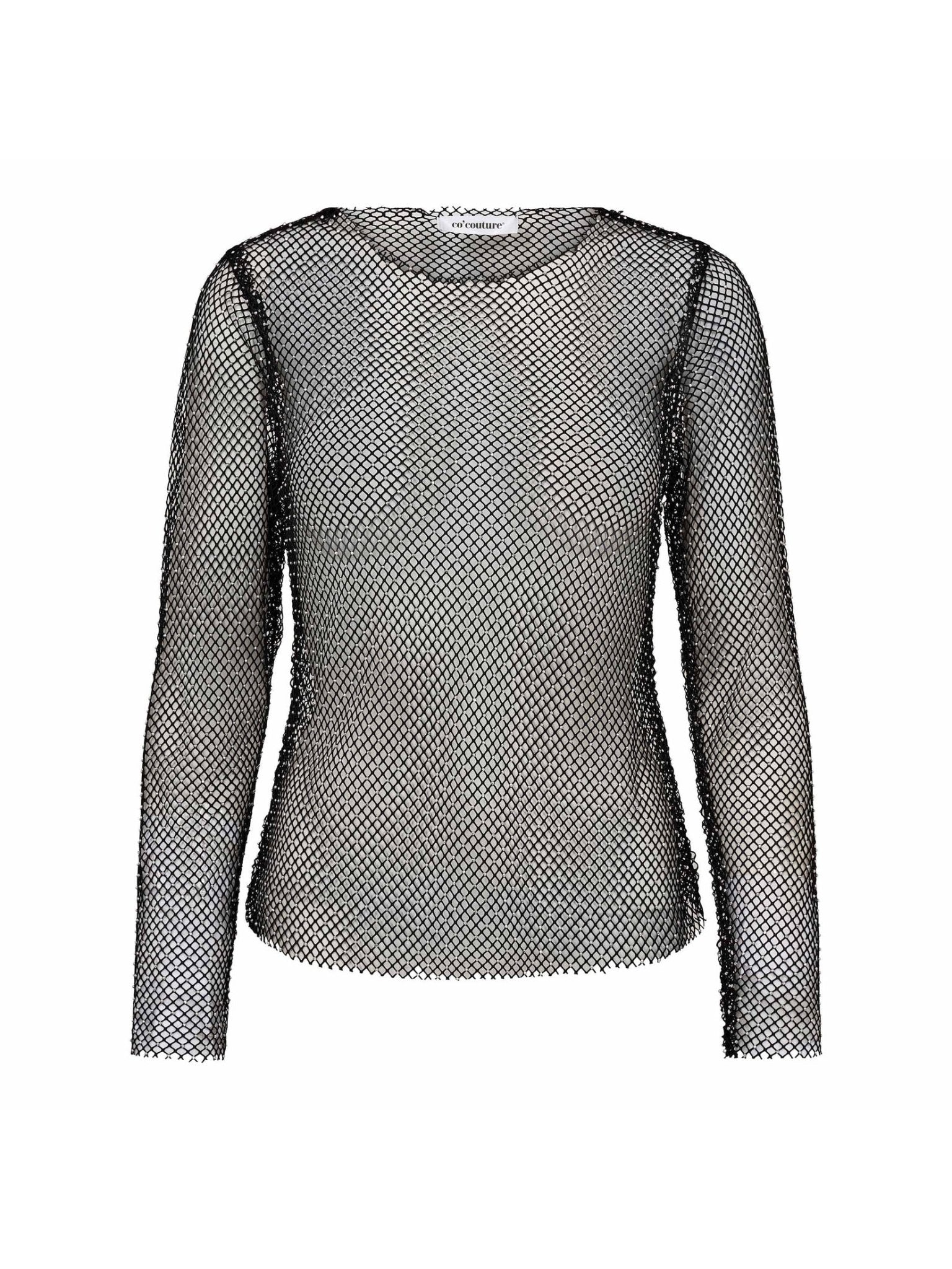 KrystalCC Net Blouse - Black - Co'couture