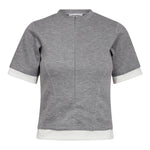 LanceCC Zipper Tee - Grey Melange - Co'couture