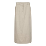 LeenaCC Linen Floor Skirt - Bone - Co'couture