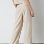 LeenaCC Linen Pleat LL Pant - Bone - Co'couture