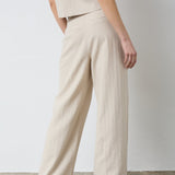 LeenaCC Linen Pleat LL Pant - Bone - Co'couture
