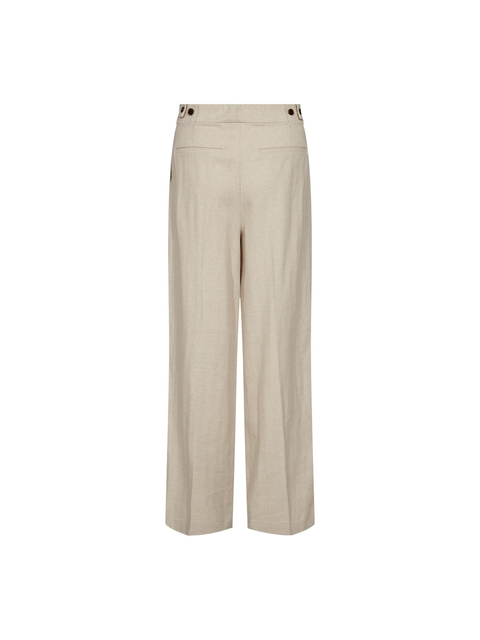 LeenaCC Linen Pleat LL Pant - Bone - Co'couture