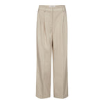 LeenaCC Linen Pleat Pant - Bone - Co'couture