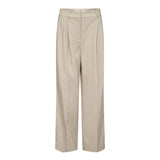 LeenaCC Linen Pleat Pant - Bone - Co'couture