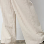 LeenaCC Linen Pleat Pant - Bone - Co'couture