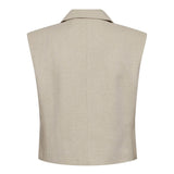 LeenaCC Linen Vest - Bone - Co'couture