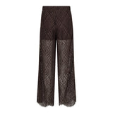 LetiCC Lace Panel LL Pant - Dark Brown - Co'couture