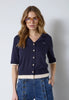 LueCC Crop Cardigan - Navy
