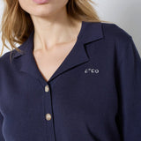 LueCC Crop Cardigan - Navy - Co'couture