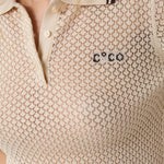 LueCC Pointelle Polo Knit - Bone - Co'couture