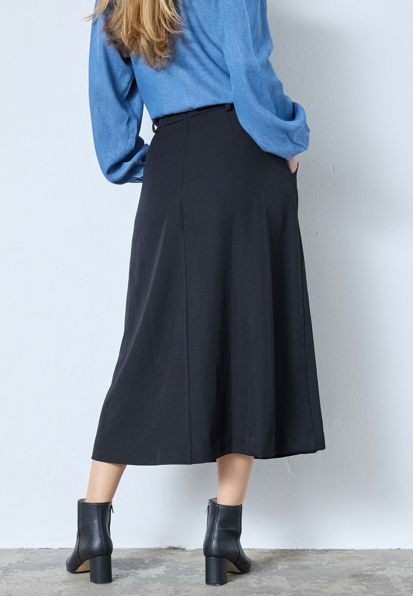 LunaCC Pocket Pleat Skirt - Black - Co'couture