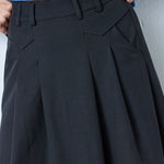 LunaCC Pocket Pleat Skirt - Black - Co'couture
