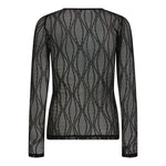 MarcyCC Mesh O - blouse - Black - Co'couture