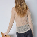 MarcyCC Mesh O - blouse - Bone - Co'couture