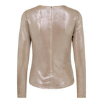 MargotCC Drape Blouse - Champagne - Co'couture