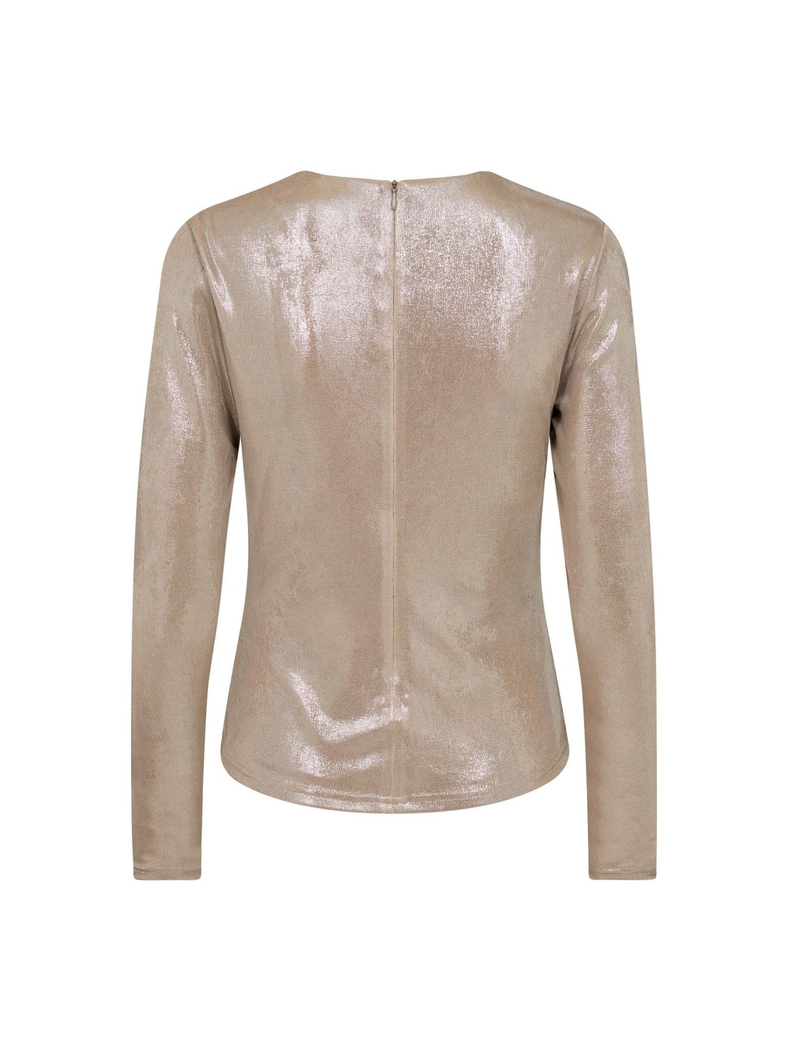 MargotCC Drape Blouse - Champagne - Co'couture