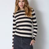 MasonCC Stripe Blouse - BoneBlack - Co'couture
