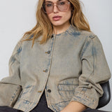 MauraCC Denim Jacket - Sand - Co'couture